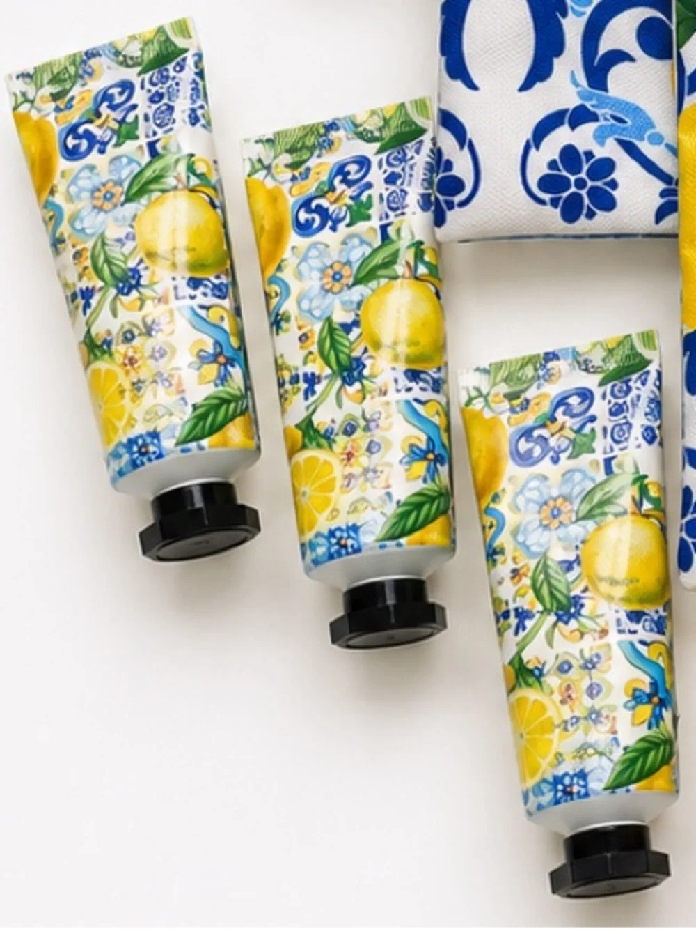 Lemon Print Cosmetic Pouches Bundle